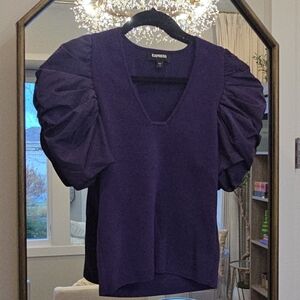 Express Deep Purple Knit Top